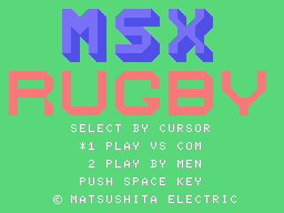 msx rugby
